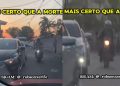 Vídeo: motorista de app grava motos na contramão em Manaus e protesta: ‘mais certo que a m0rte’