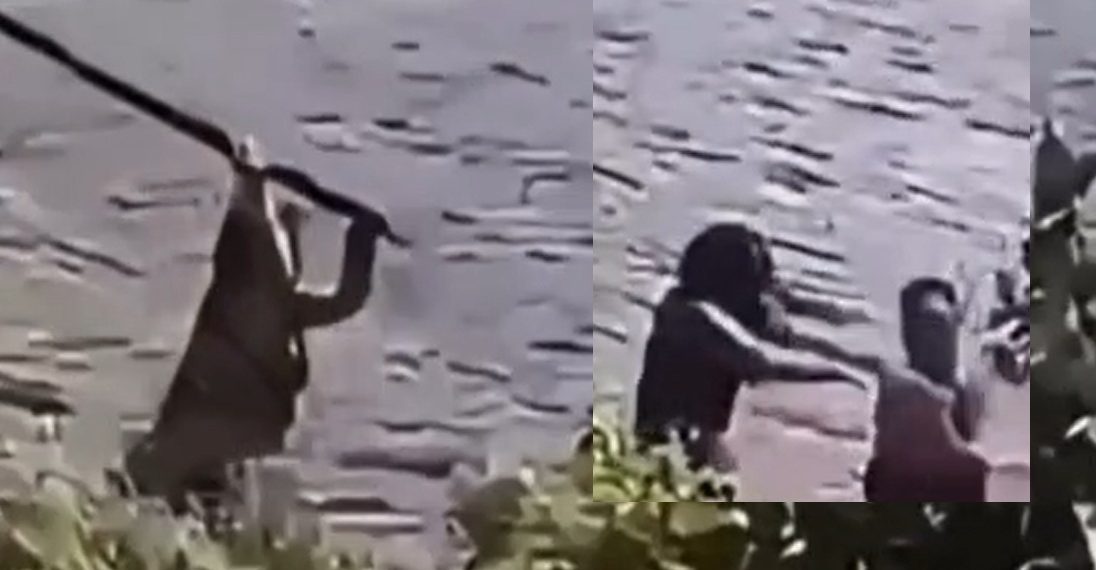 Vídeo: mulher reage com pedaço de madeira após levar s0c0 de homem no Amazonas