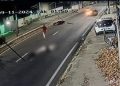 Vídeo mostra carro ‘chutad0’ atr0pelando casal e fug1ndo em via de Manaus; veja