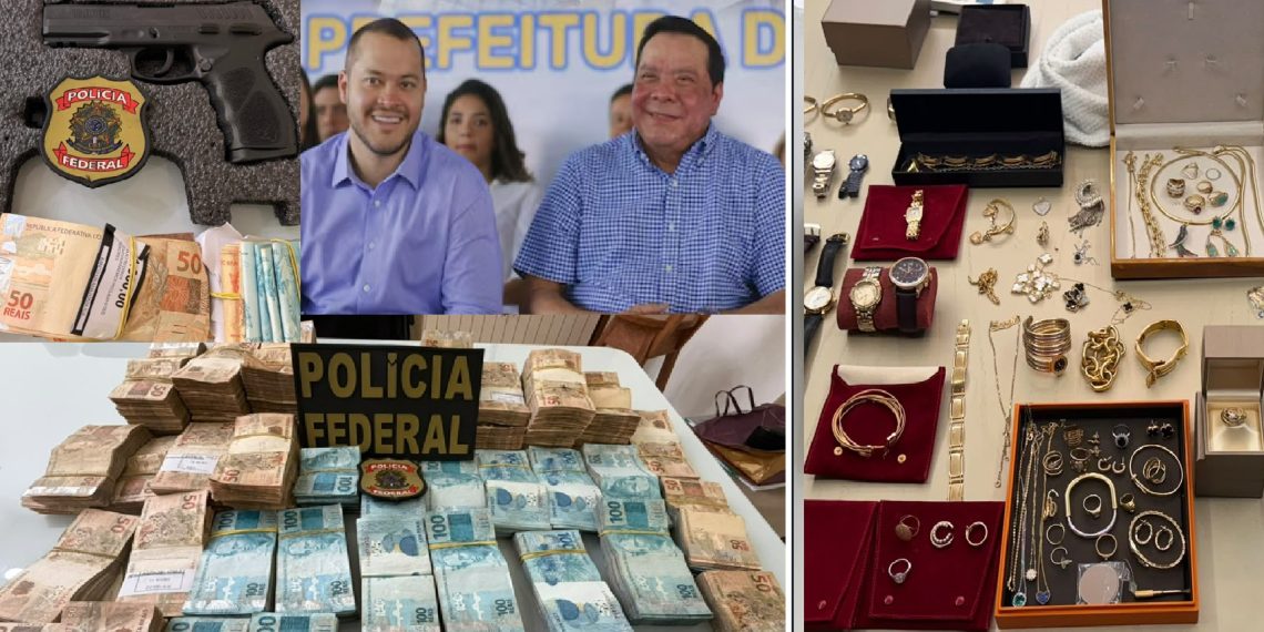 Dinheiro, arma com silenciador, carro de luxo e joias foram apreendidos em operação contra Adail Pinheiro