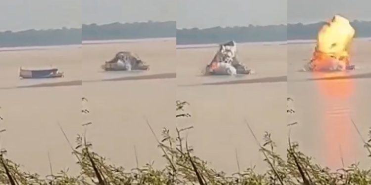 Vídeo: homem grava exato momento em que embarcação explode no interior do Amazonas