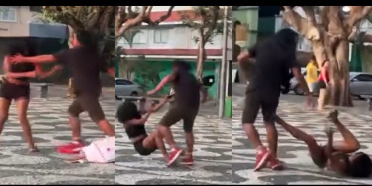 Vídeo: população prefere rir e filmar a salvar mulher que sofreu agressã0 no Largo São Sebastião