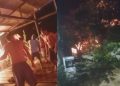 Vídeos: Após fogo se espalhar rapidamente, casa de madeira é destruída por incêndio em Manacapuru