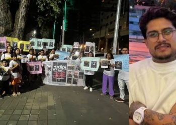 Família de barbeiro m0rt0 em ac1dente faz protesto e pede justiça em Manaus