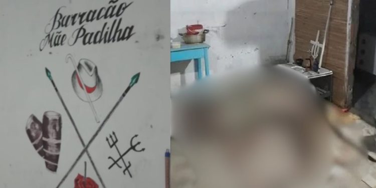 Após sentirem cheiro forte, vizinhos olham pelas brechas de portão e acham homem m0rt0 sobre altar em Manaus