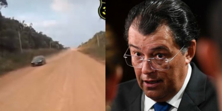‘Nada mudou’: motorista desmente Eduardo Braga sobre asfalto na BR-319