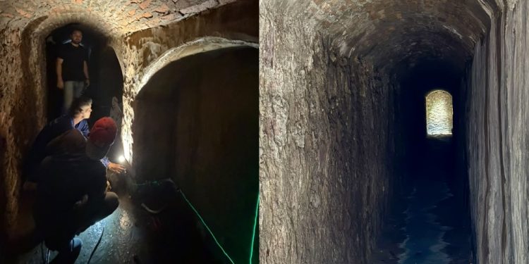 Galeria pluvial descoberta durante obra no Casarão de Ideias abre para visitação com entrada gratuita