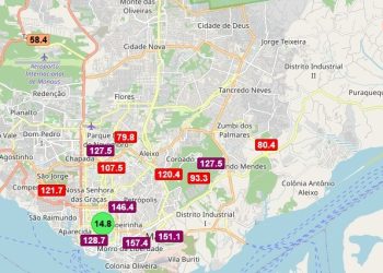 Ar piora em Manaus e sistema de monitoramento registra níveis alarmantes de poluição