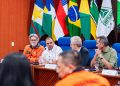 Governador Roberto Cidade recebe ministros e reforça atuação conjunta contra incêndios florestais no Amazonas