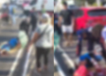 Vídeo: Pedestre fica no chão, fer1d0, após ser atr0pelad0 por carro na avenida Constantino Nery
