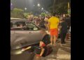 Vídeo: veja como ficou motoqueiro ferid0 na calçada ao colidir com carro em Manaus