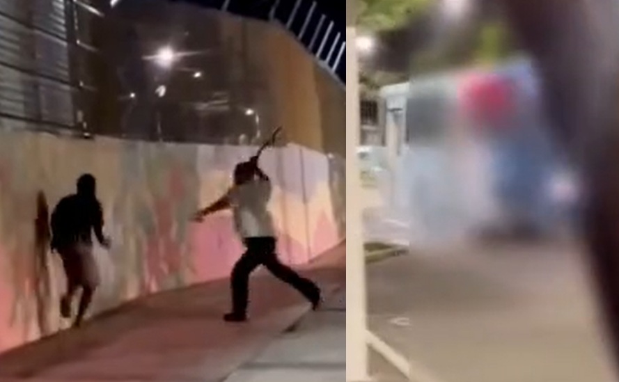 Vídeo: homem furta pacote de biscoito, corre do dono do mercadinho e acaba atr0pelado