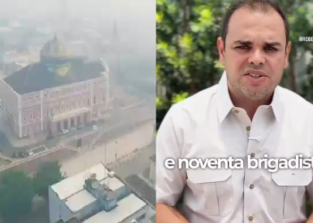 Roberto Cidade mostra pedidos feitos em julho para o governo federal para combate às queimadas e seca no AM