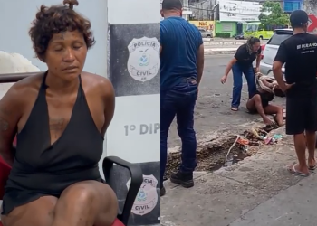 ‘Furou uma jovem’: Mulher é pr3sa após ‘do nada’ e$faqu3ar menina de 17 anos em moto em Manaus; veja