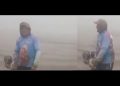 Homens gravam vídeo desorientados no meio da fumaça em rio no Amazonas: ‘a gente tá perdido’