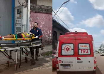 Homem é s0c0rrido na frente do 18º DIP após ser e$faquead0 pela esposa em Manaus