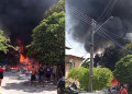 Vídeo: Moradores correm d3sesperad0s com medo de fogo chegar em casas no bairro Jorge Teixeira