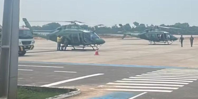 Aviões e helicópteros do governo federal chegam a Manaus para reforçar combate às queimadas no Amazonas