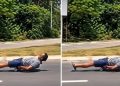 Vídeo: homem comete irresponsabilidade e desce Avenida do Turismo deitado em um skate