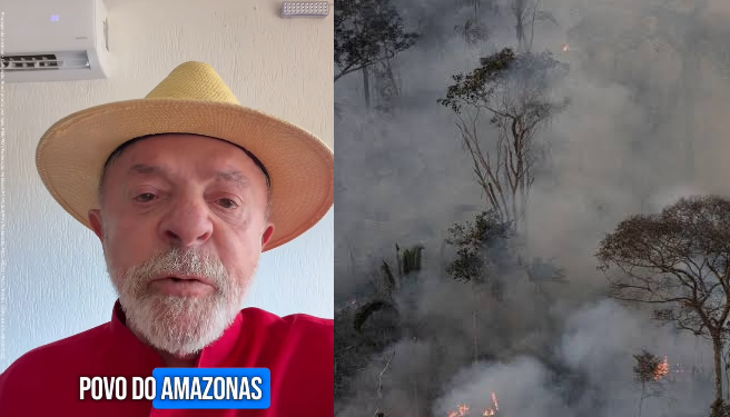 Presidente Lula anuncia envio de quase 300 profissionais e aeronaves para incêndios no AM