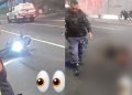 Vídeo: Gr@ve c0lisã0 entre moto e Gol faz homem perd3r a perna na avenida Max Teixeira