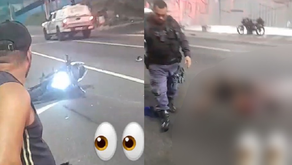 Vídeo: Gr@ve c0lisã0 entre moto e Gol faz homem perd3r a perna na avenida Max Teixeira