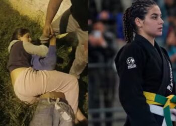 Após mãe levar soco, menina de 14 anos usa jiu-jítsu e imobiliza invasor