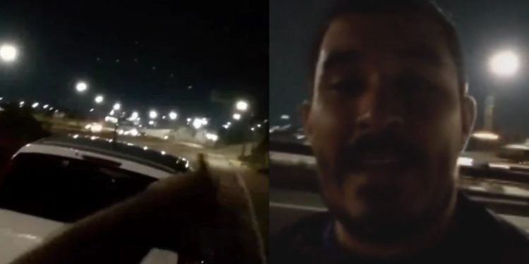 Professor flagra homem ateando fogo em vegetação e o confronta na Avenida das Flores