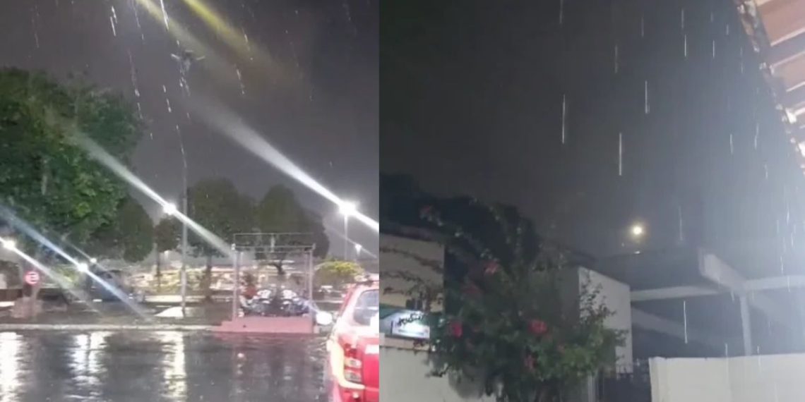 Vídeo: Após dia de fumaça intensa, chuva cai em Manaus